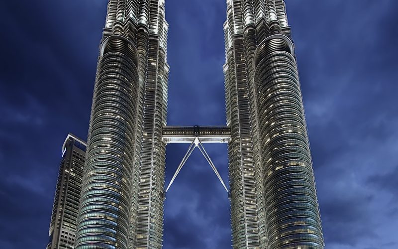 Petronas Twin Towers at night